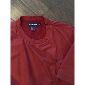 Vintage Men's Red‎ Polo Golf Ralph Lauren Windbreaker Pullover Jacket Size XL